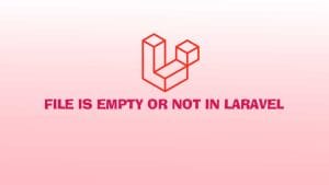 Check Input File is Empty or Not in Laravel