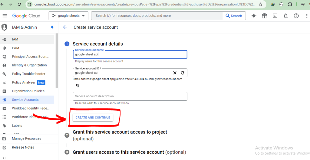 How to integrate google Spreadsheet in laravel 11