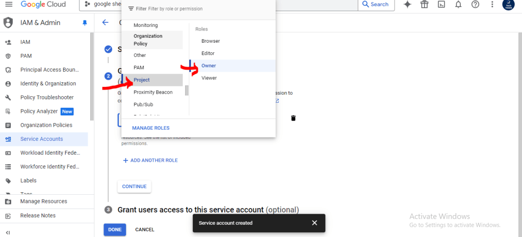 How to integrate google Spreadsheet in laravel 11