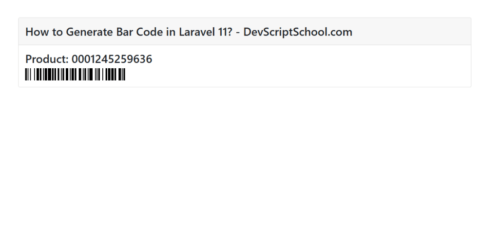 How to Generate Barcode in Laravel 11