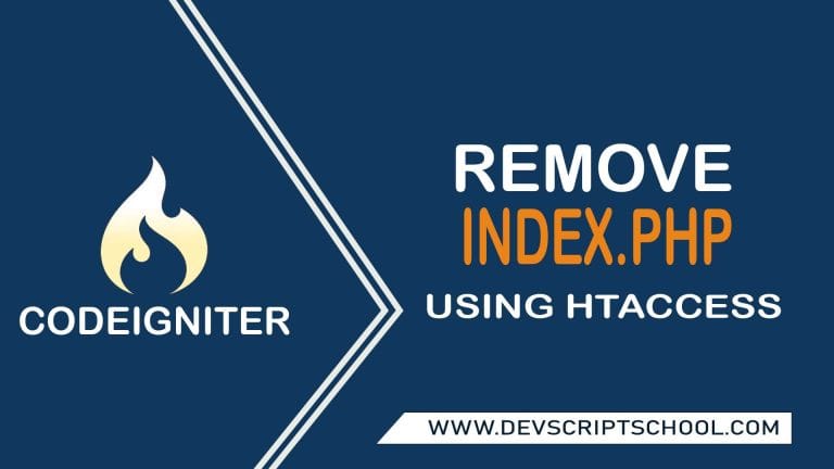 Codeigniter Remove index.php form URL using htaccess