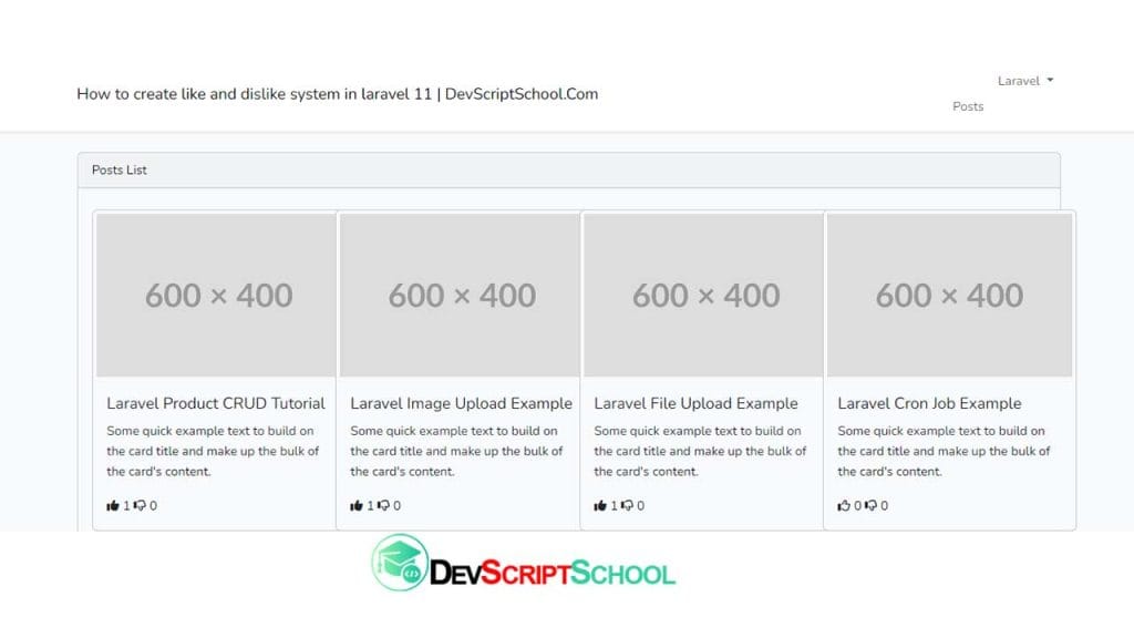 How to create like and dislike system in laravel 11