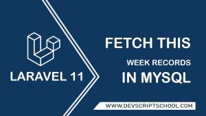 How to fetch this week records in MySql