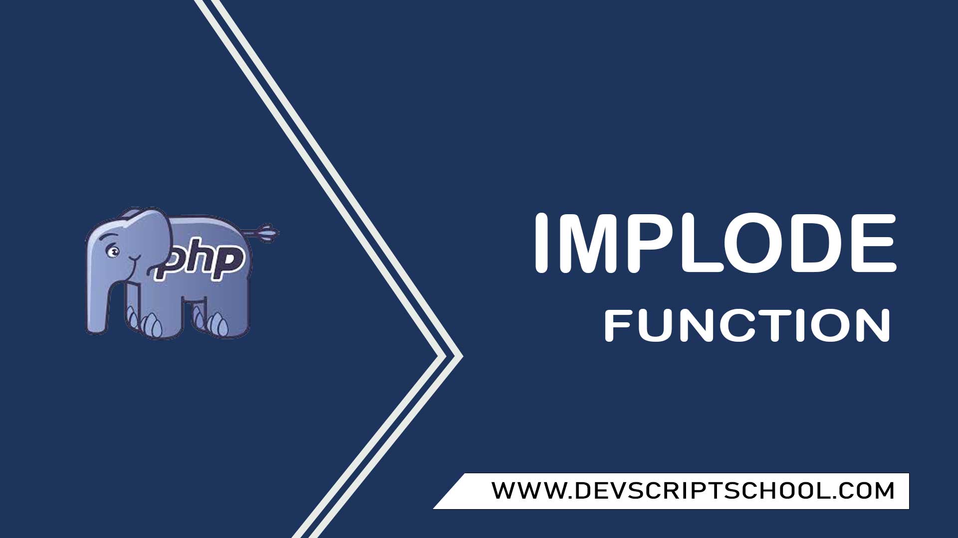 PHP implode() Function Example Tutorial