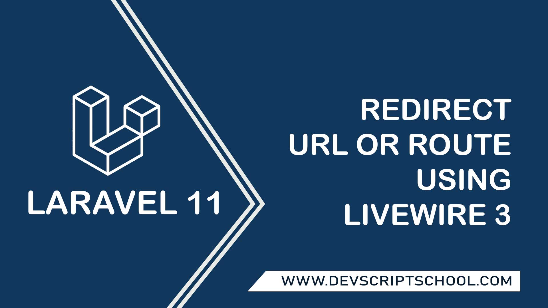 How to Redirect URL or Route using Laravel Livewire 3