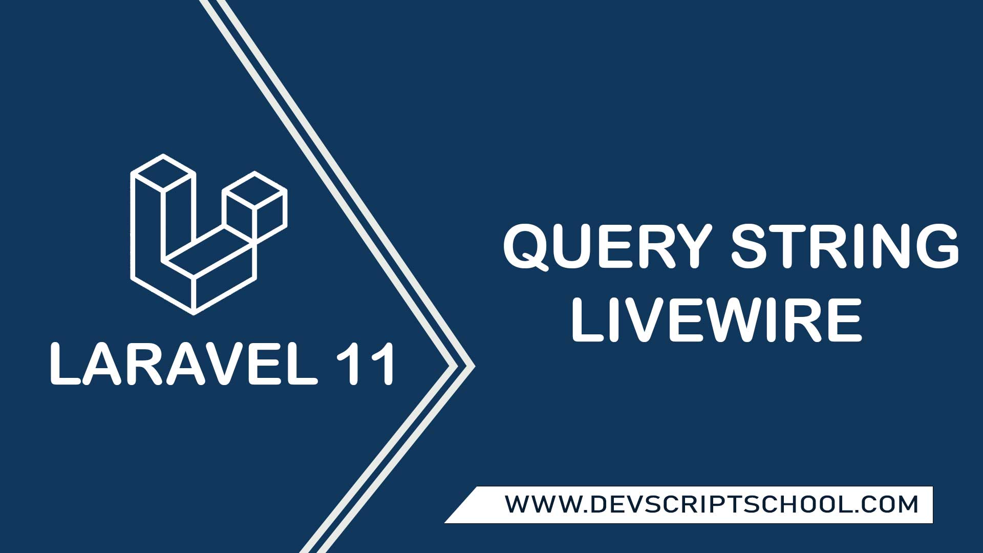 How to get a query string with laravel livewire 3