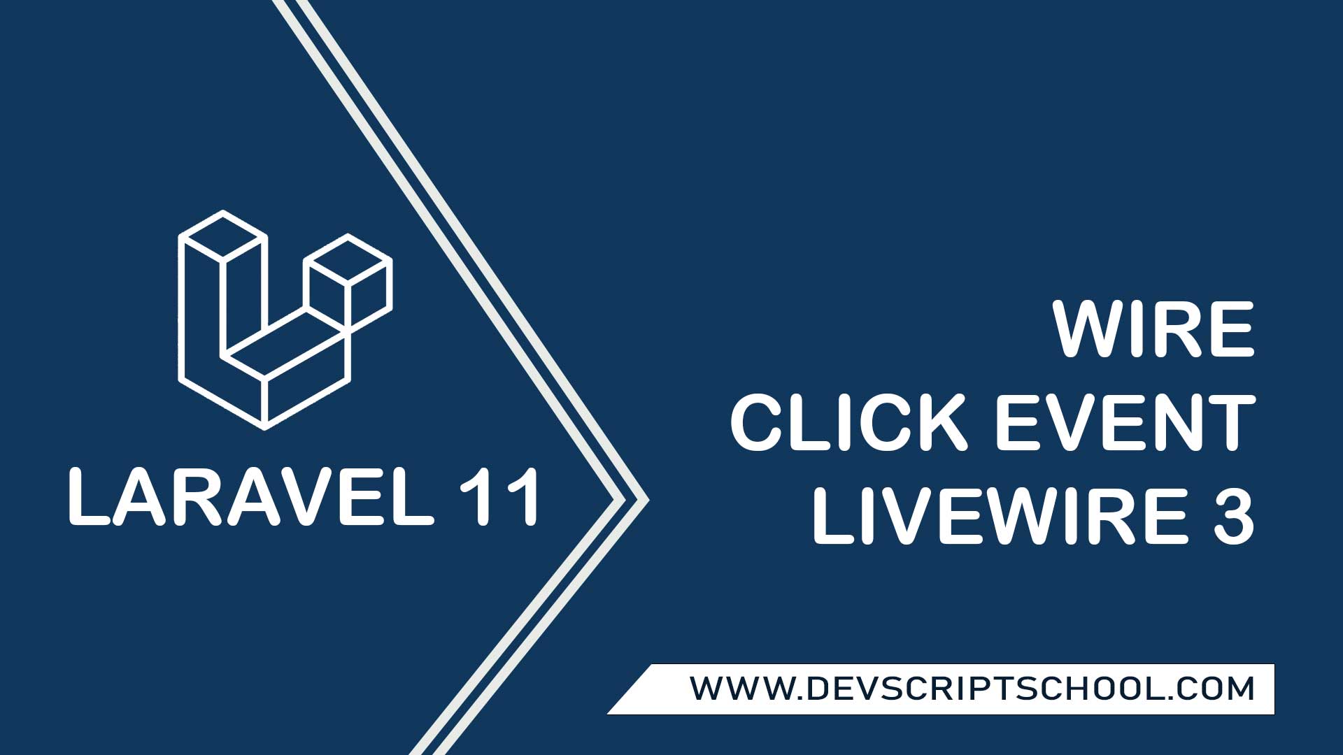 Wire Click Event in Laravel Livewire 3